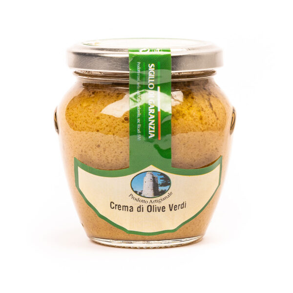 Crema di olive verdi
