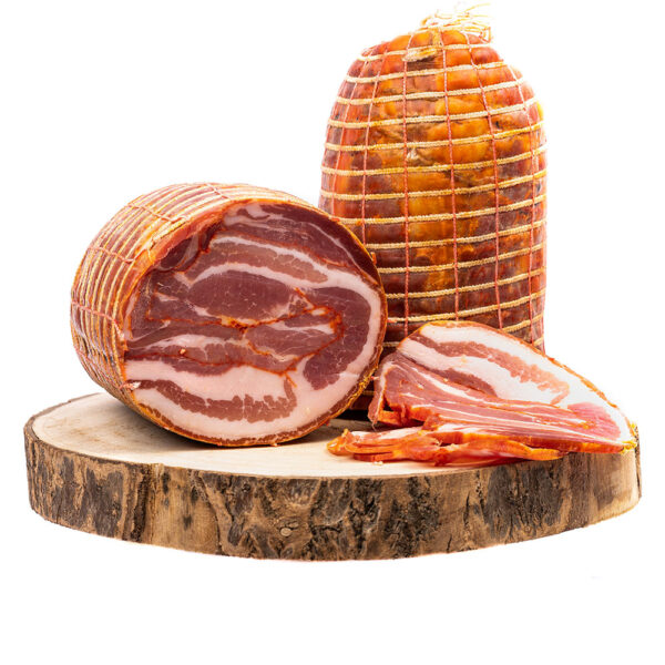 Pancetta arrotolata calabrese